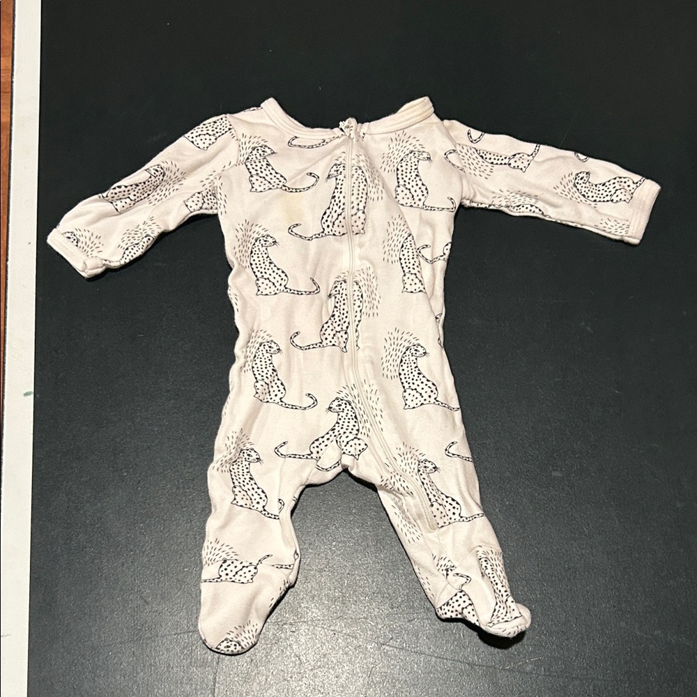 Charming Cheetah Print Kids Footie